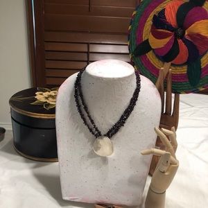 Granate & Silver necklace.